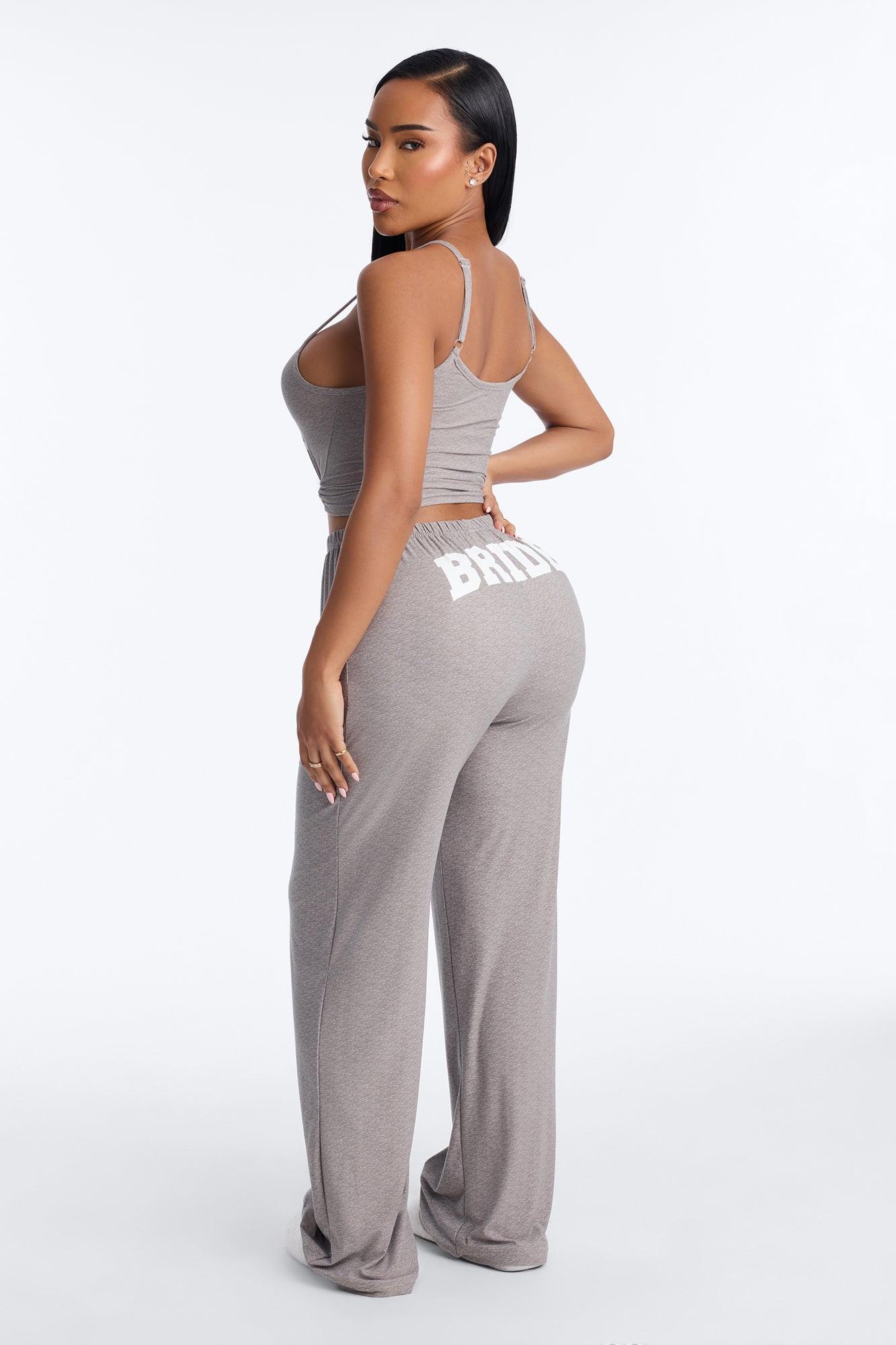 Bride Boarding PJ Set - Heather Grey Female Product Image