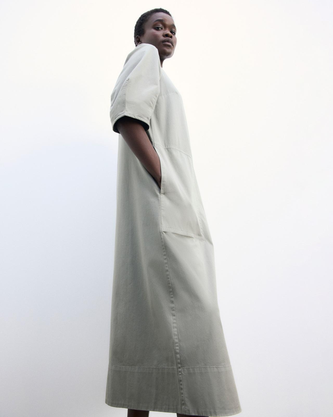Womens Short-Sleeve Puff Midi Dress by Everlane Product Image