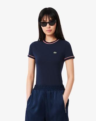 Women's Contrast Accent Jersey T-Shirt Product Image