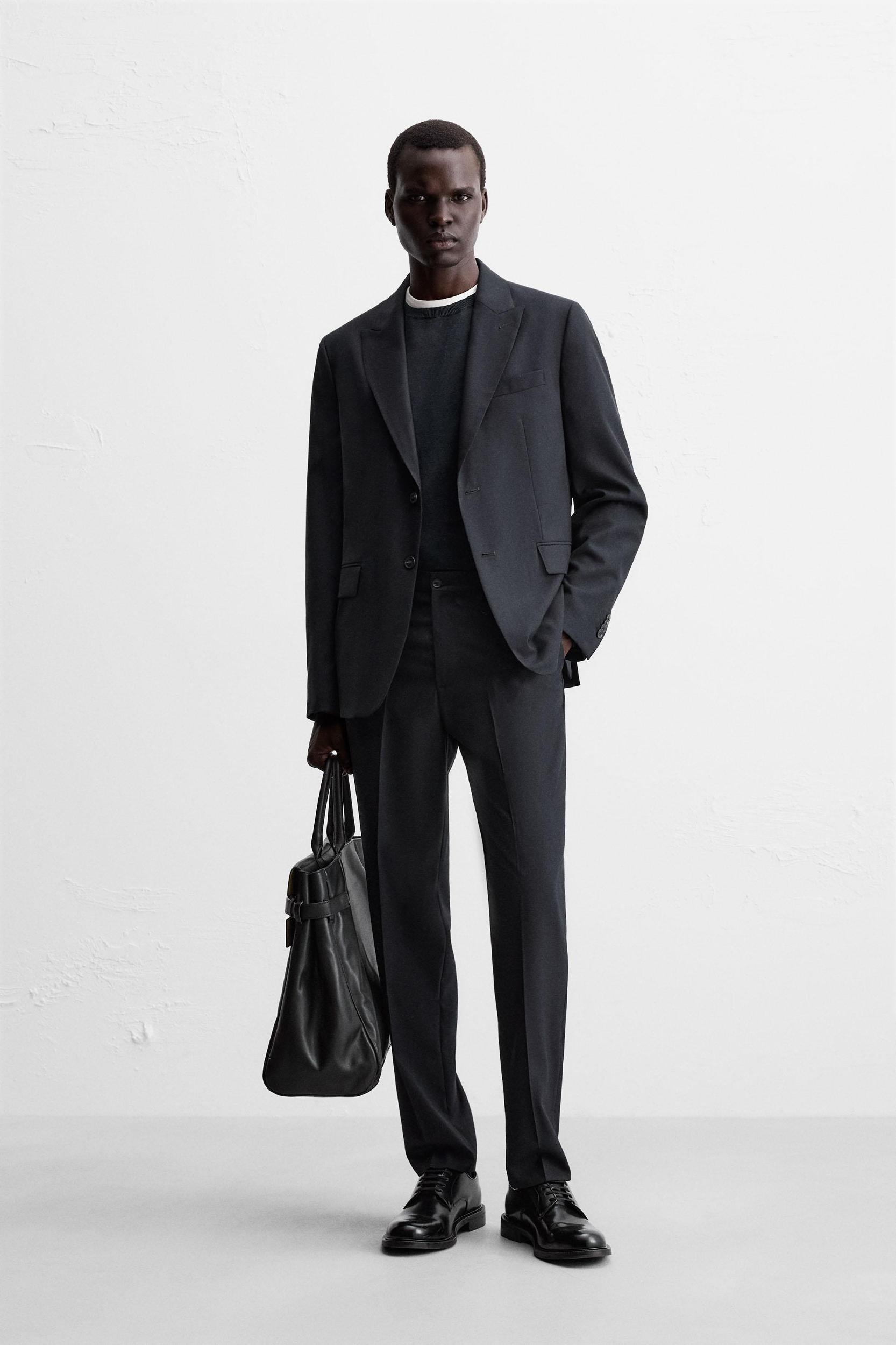 HERRINGBONE SUIT BLAZER Product Image