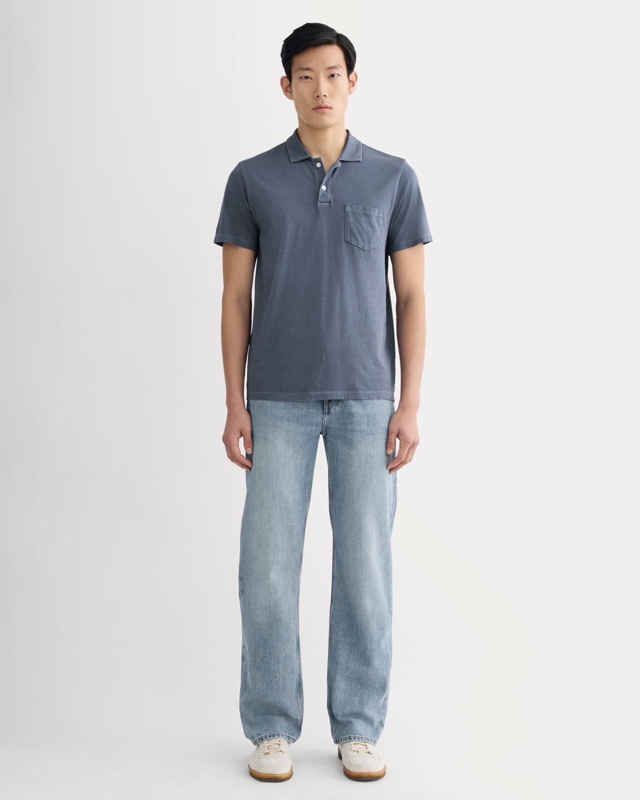 The Essential Organic Garment-Dyed Polo Product Image