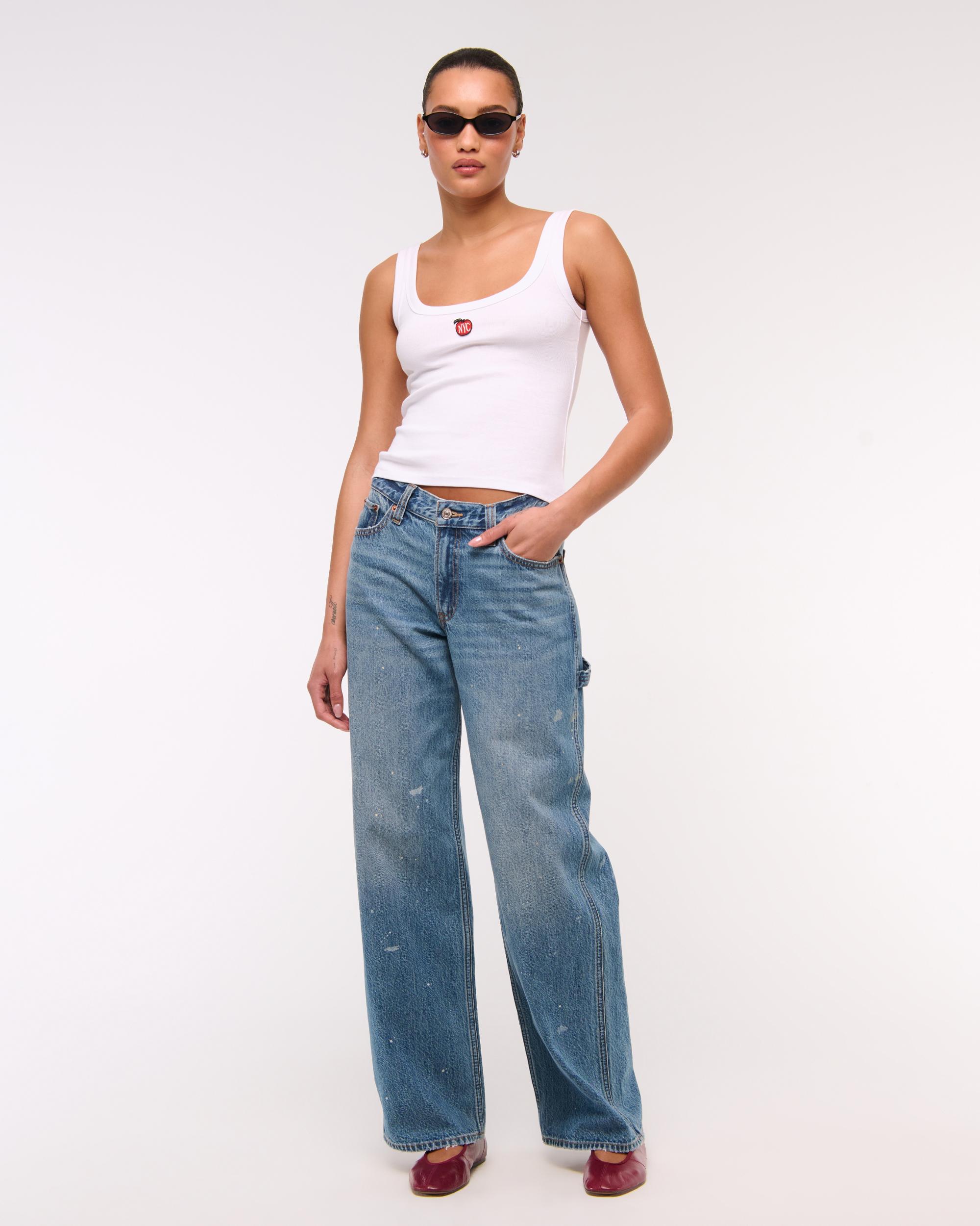 New York City Graphic Scoopneck Tank Product Image