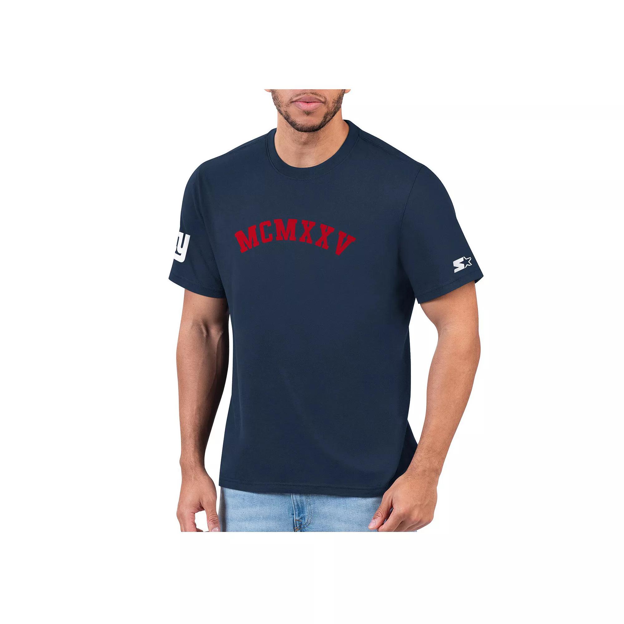 Men's Starter Navy New York Giants 1925 Collection T-Shirt, Size: 2XL, Blue Product Image