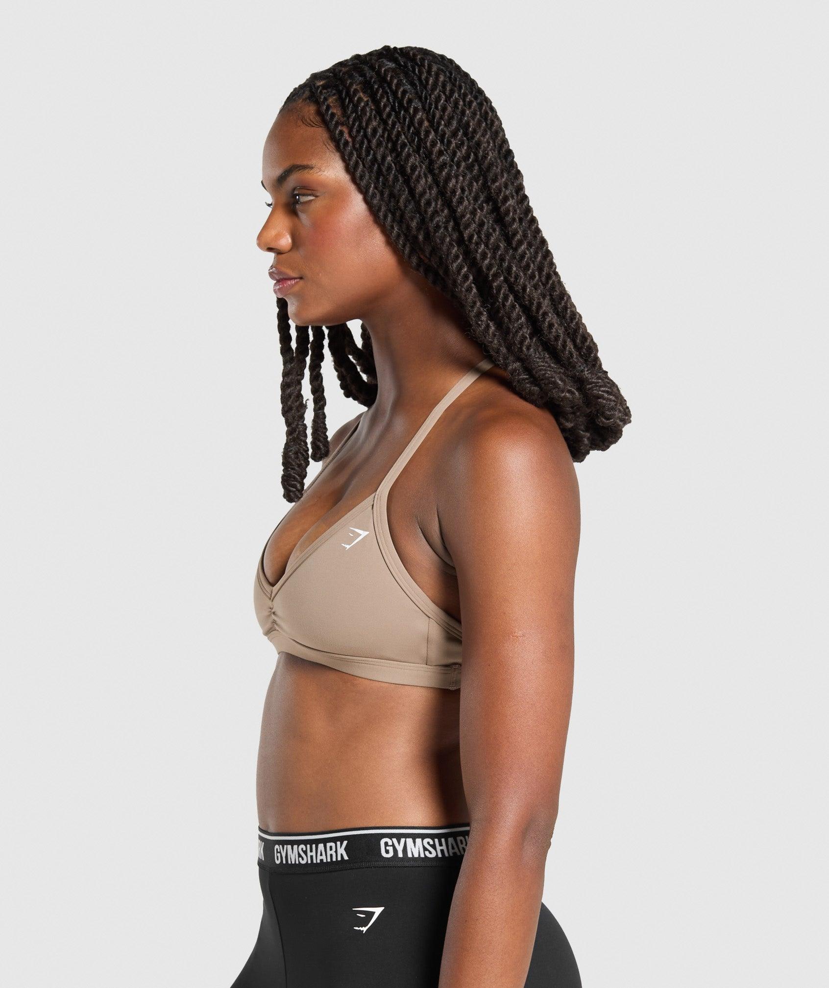 Gymshark Minimal Sports Bra - Lifestyle Brown Female Product Image