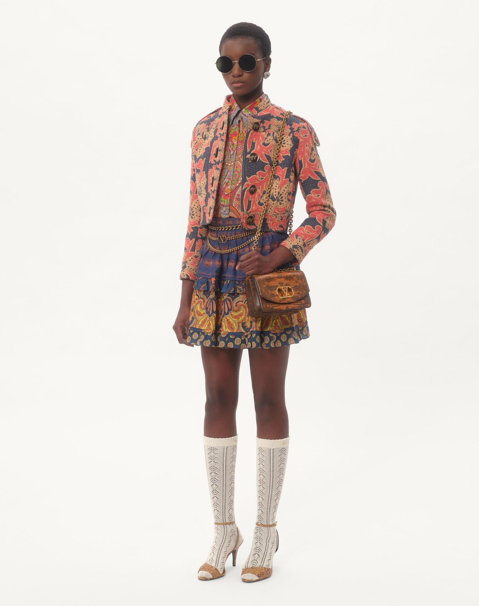 Caban In Apres L'Hiver Quilted Floral Jacquard  Product Image