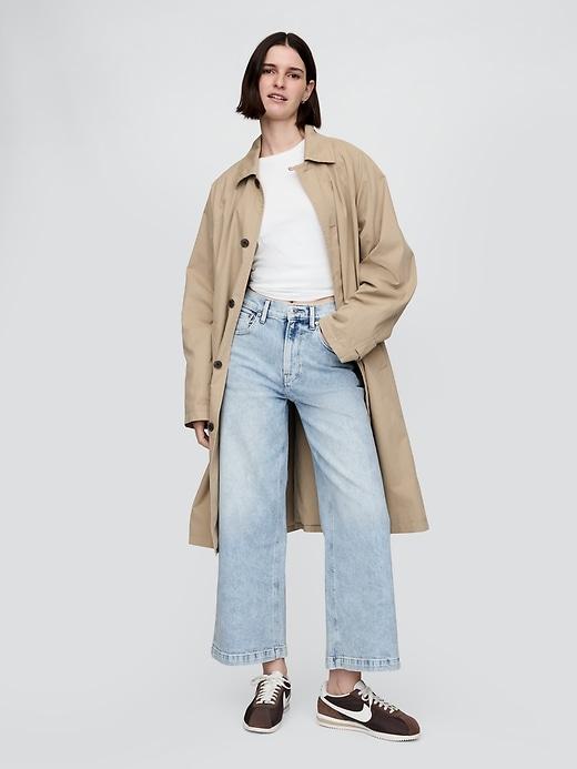 High Rise Stride Wide-Leg Ankle Jeans Product Image