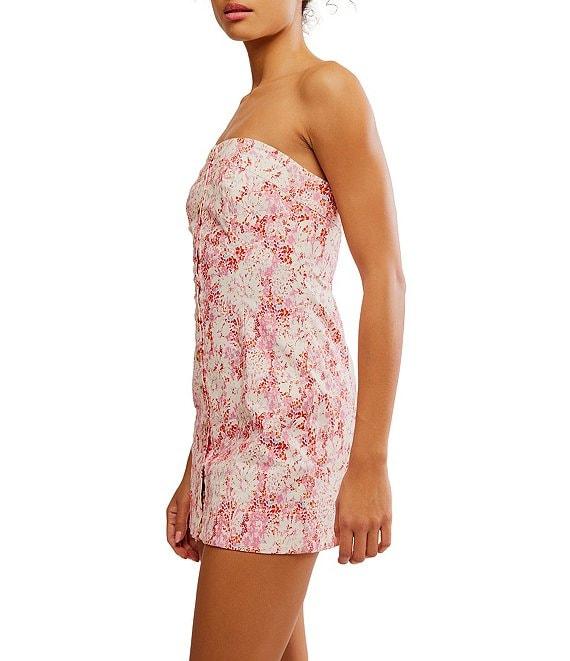 Free People Tomas Printed Strapless Mini Dress Product Image