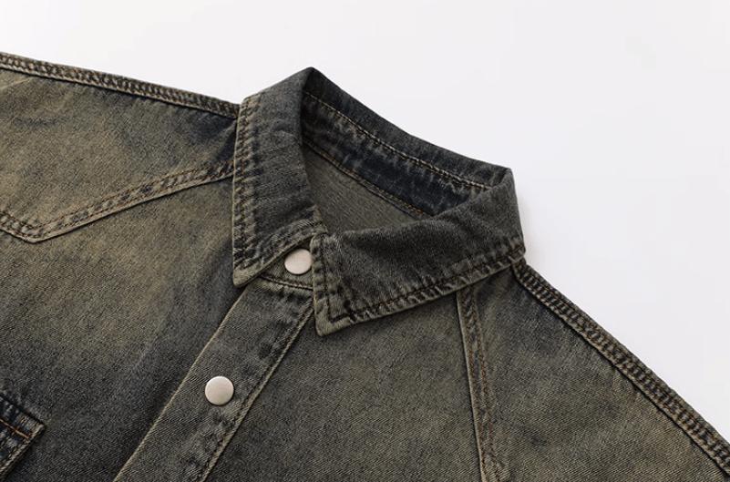 RT No. 12488 RETRO BLUE DENIM SHIRT JK Product Image