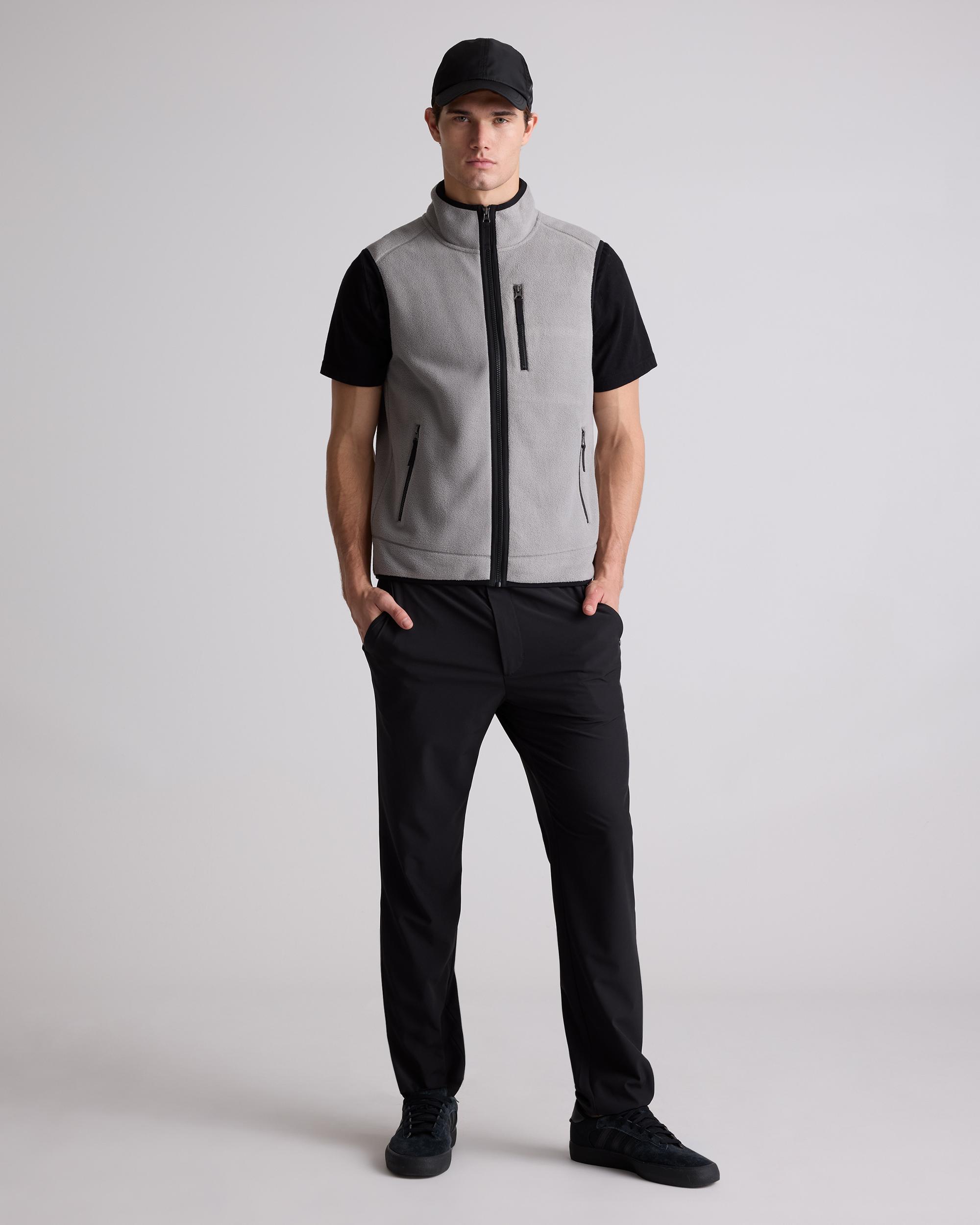 Quince | Men's Polar Fleece Full-Zip Vest Recycled Polyester Product Image