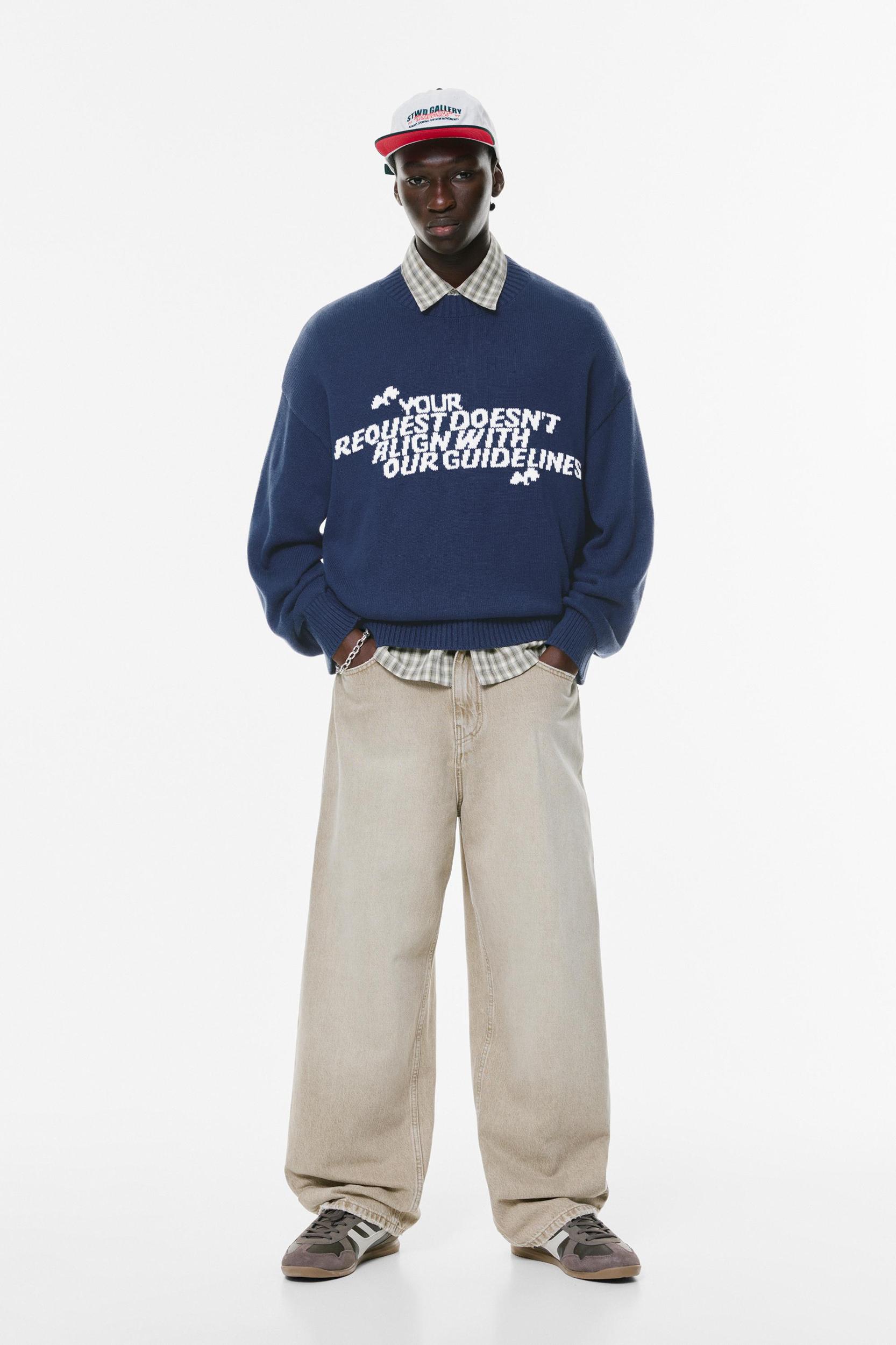 Text graphic jumper Product Image