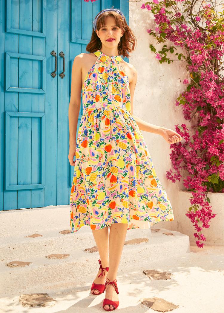 Cutaway Shirt Fit & Flare Dress Product Image