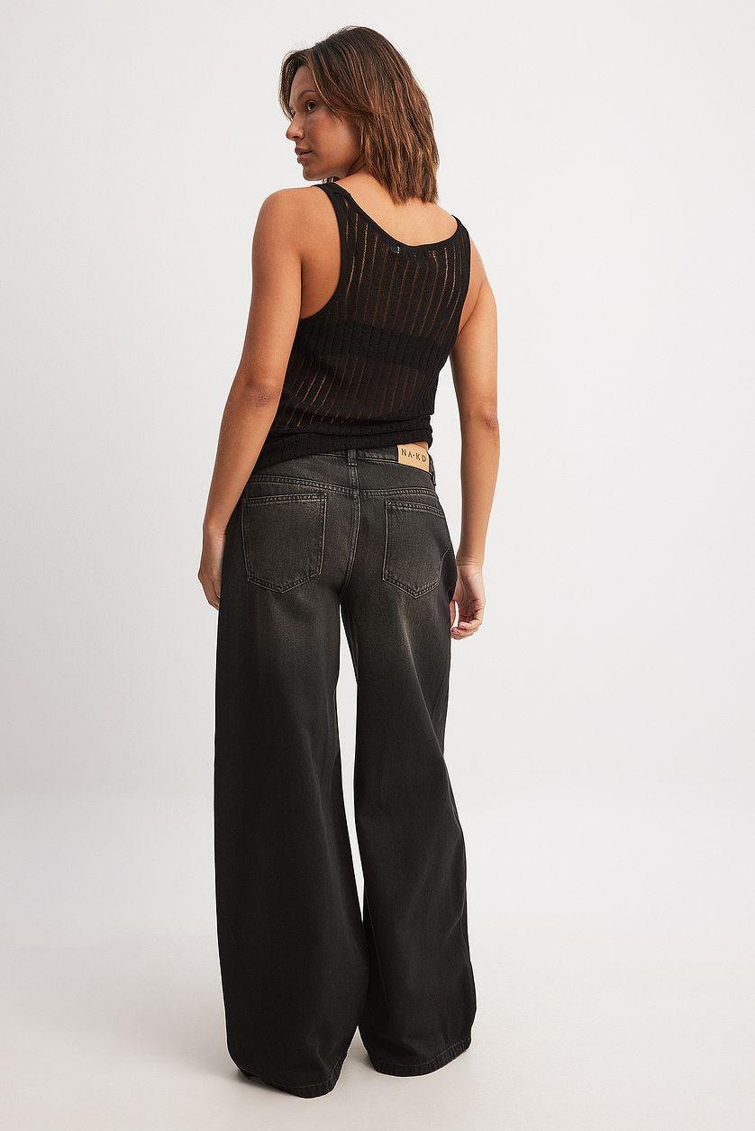 Loose Mid Waist Jeans Product Image