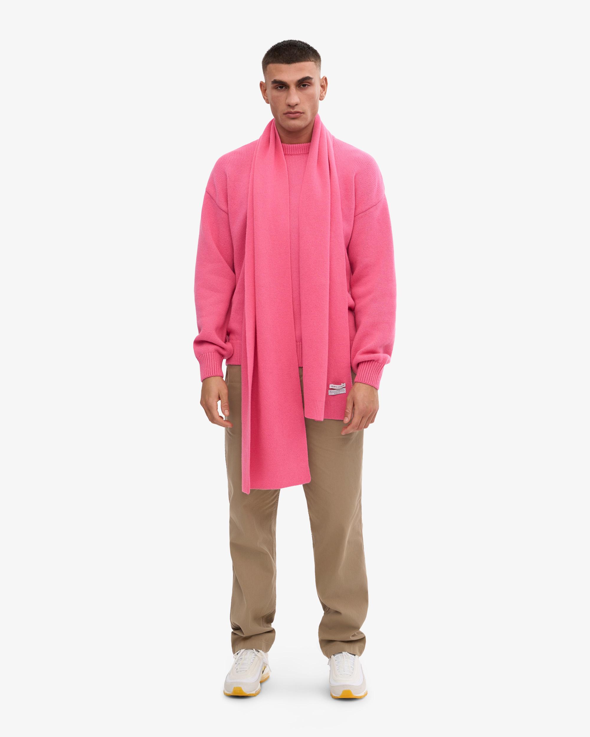 Merino Wool Scarf - Bubblegum Pink Product Image