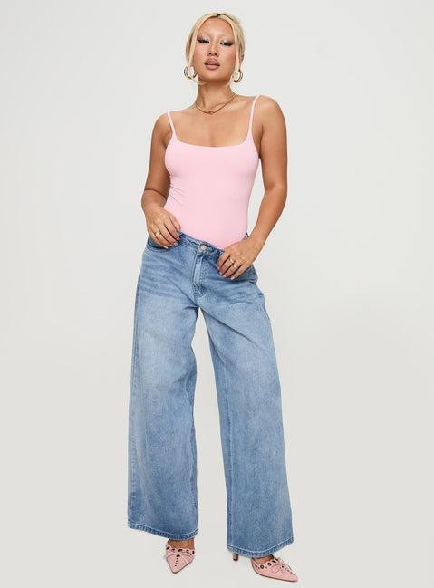 Sweet Life Bodysuit Pink Product Image