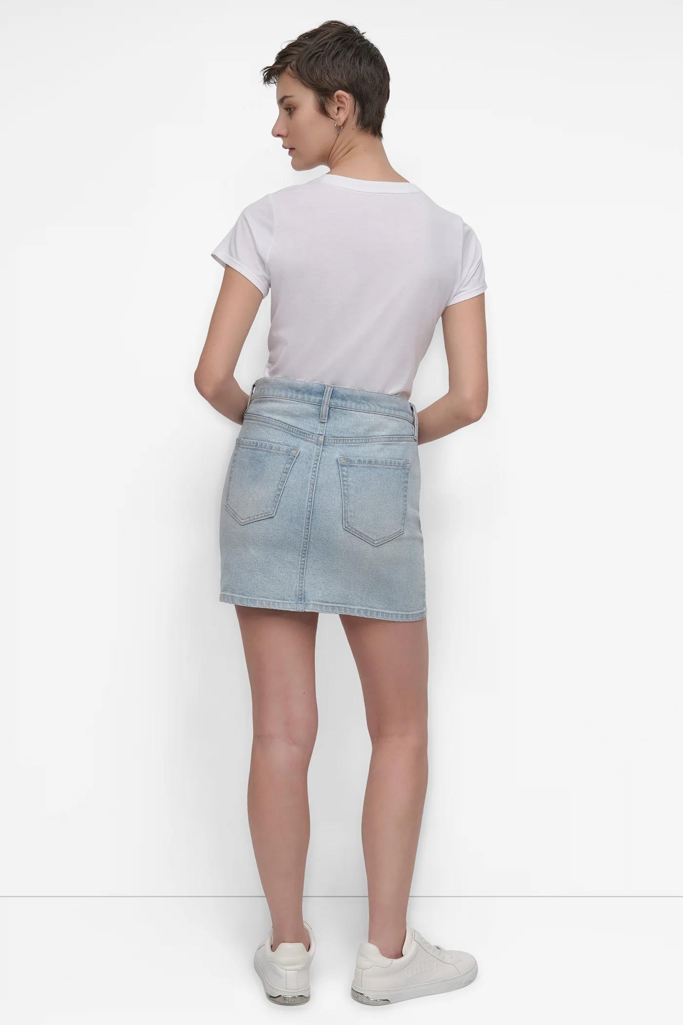 MINI SKIRT WITH RHINESTONE EMBELLISHMENT Product Image