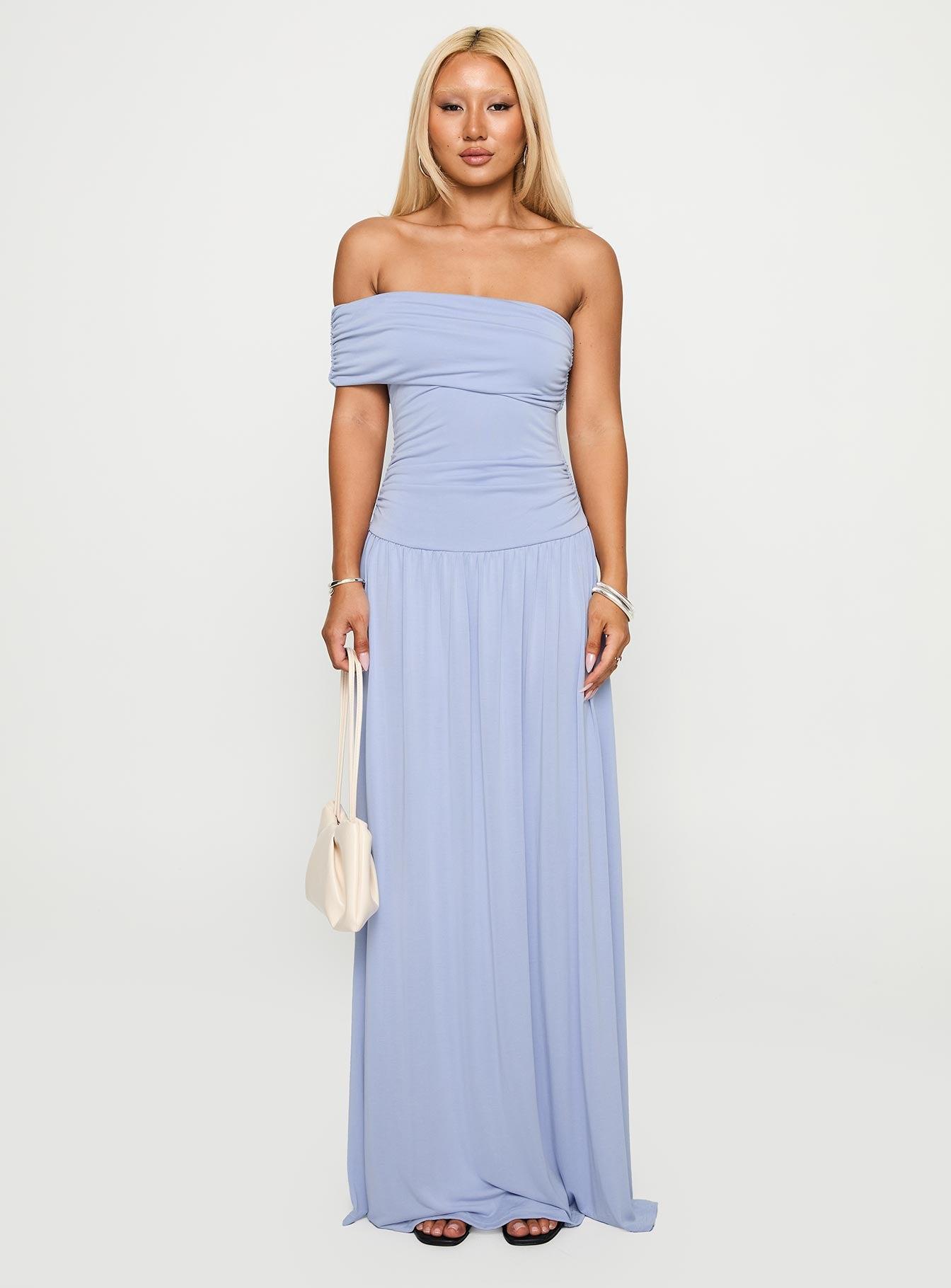 Decadence Strapless Maxi Dress Lilac Product Image