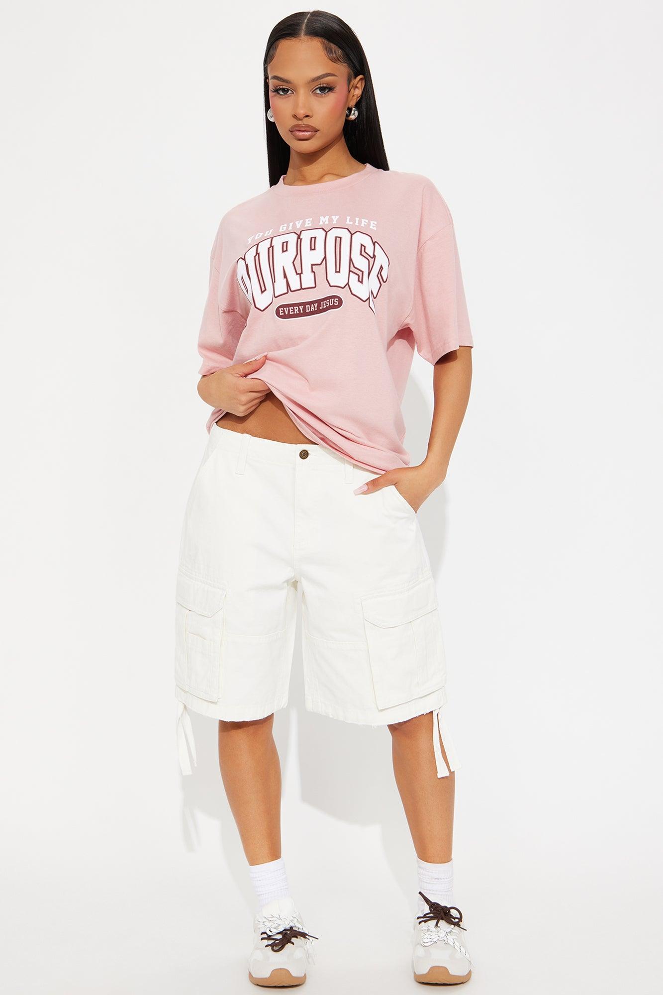 Purpose Oversized Tee - Mauve Product Image