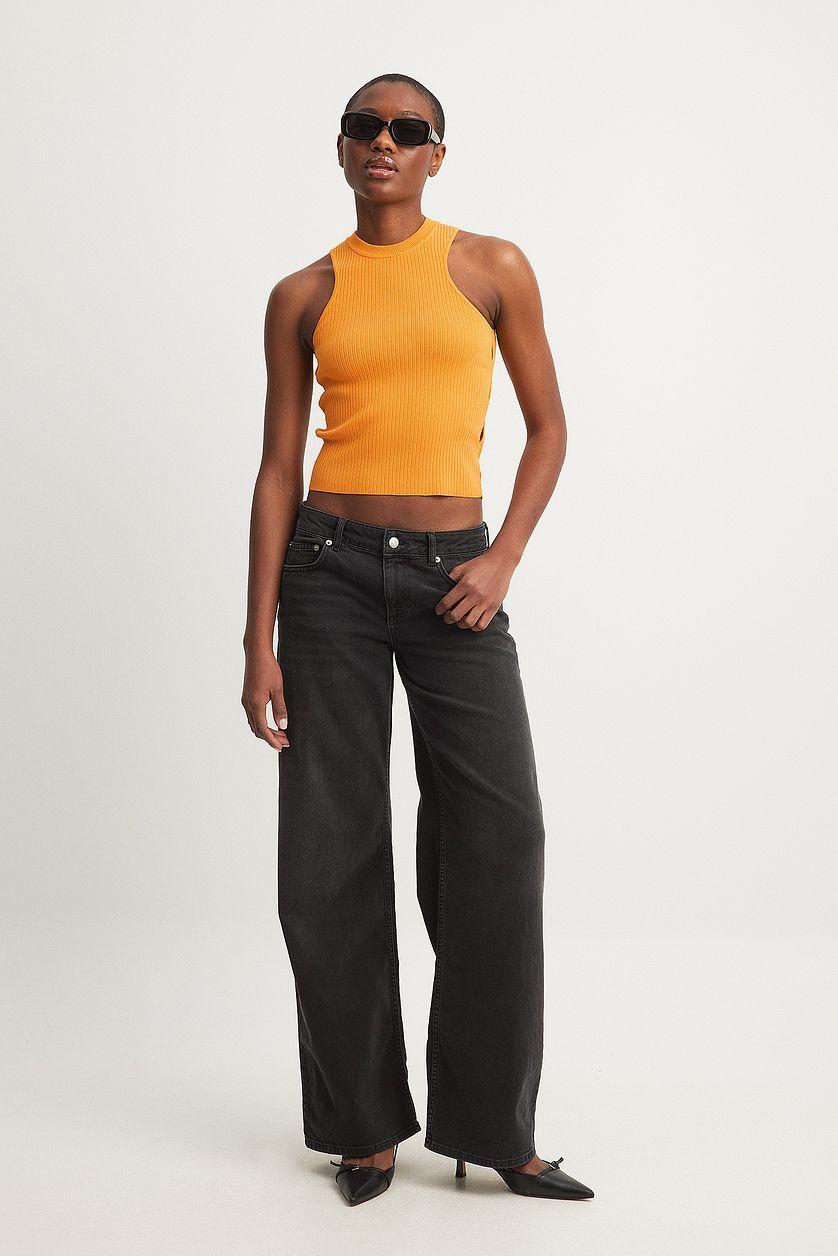 Fine Knitted Cut Out Detailed Crop Top Product Image