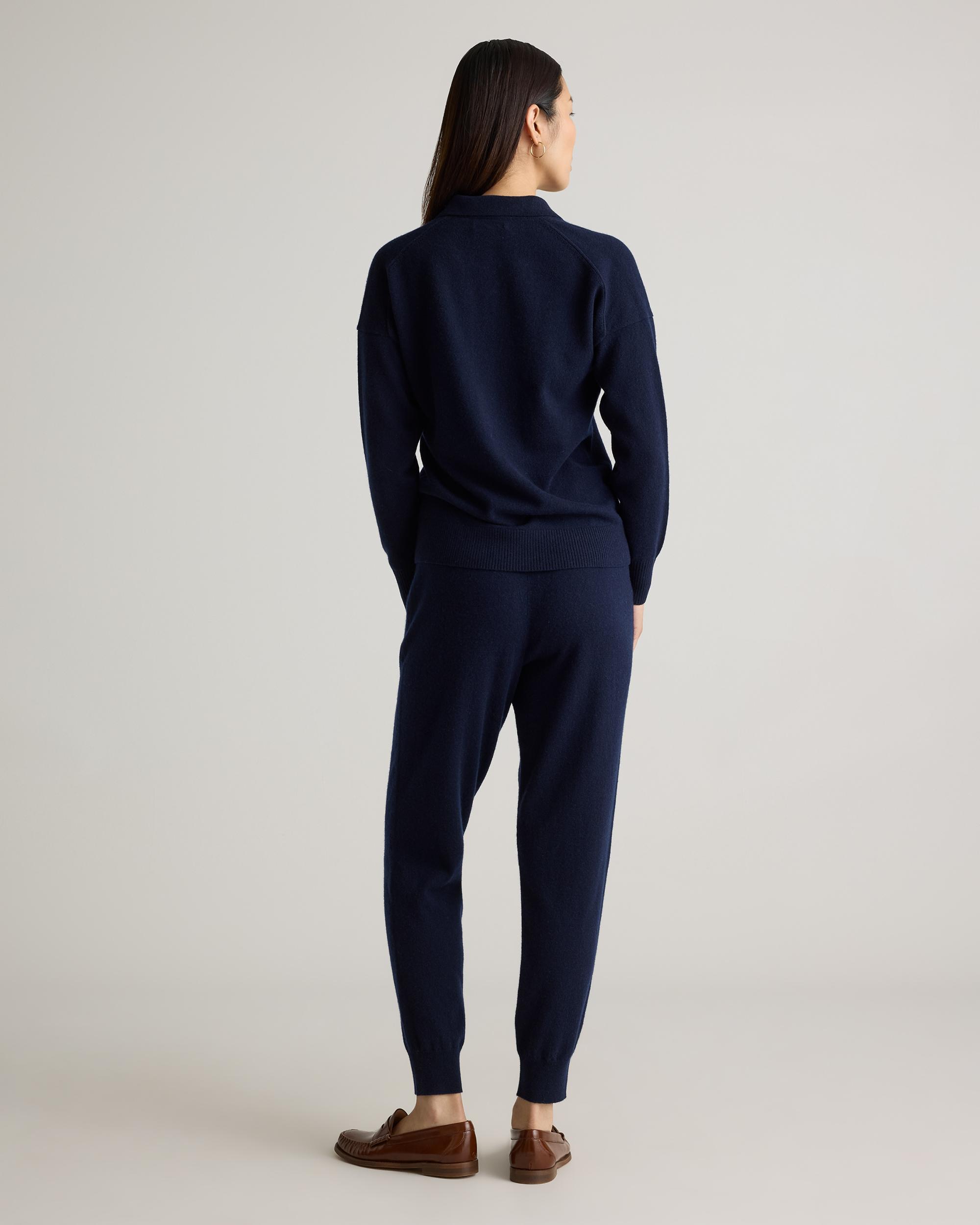 Quince | Women's Mongolian Cashmere Polo Sweater Size XL Product Image