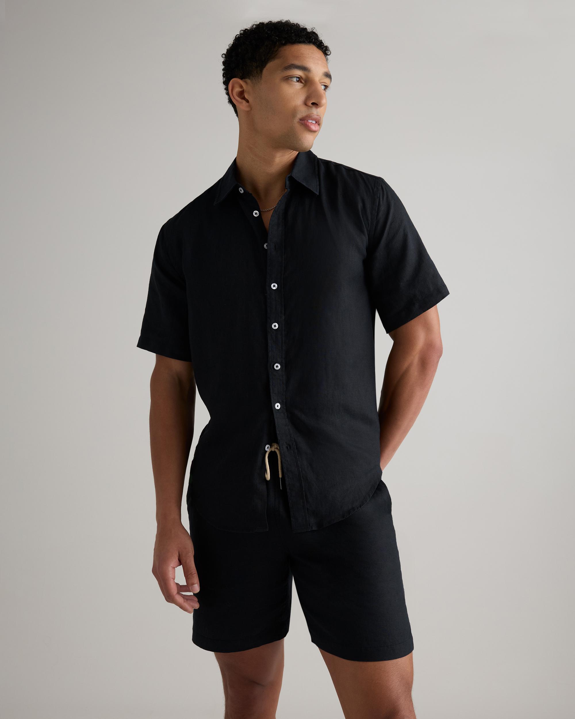 Quince | Men's 100% European Linen Drawstring Beach Shorts 7" Size XL Product Image