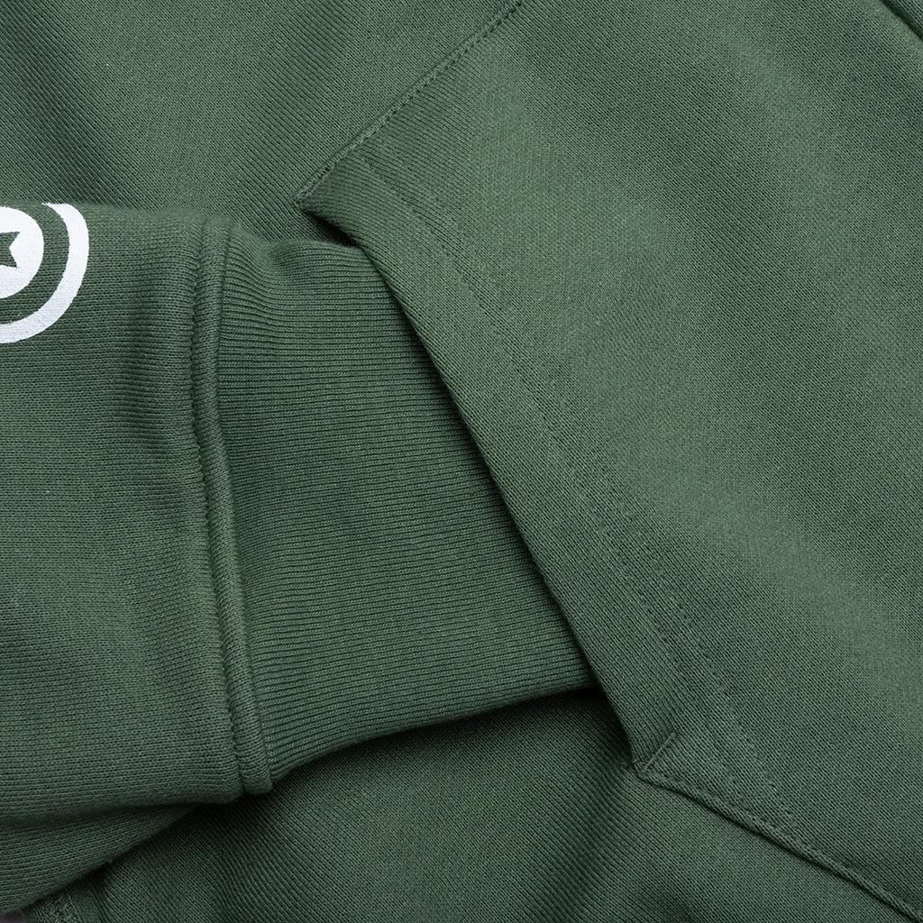 2nd Shark Full Zip Hoodie - Green Male Product Image
