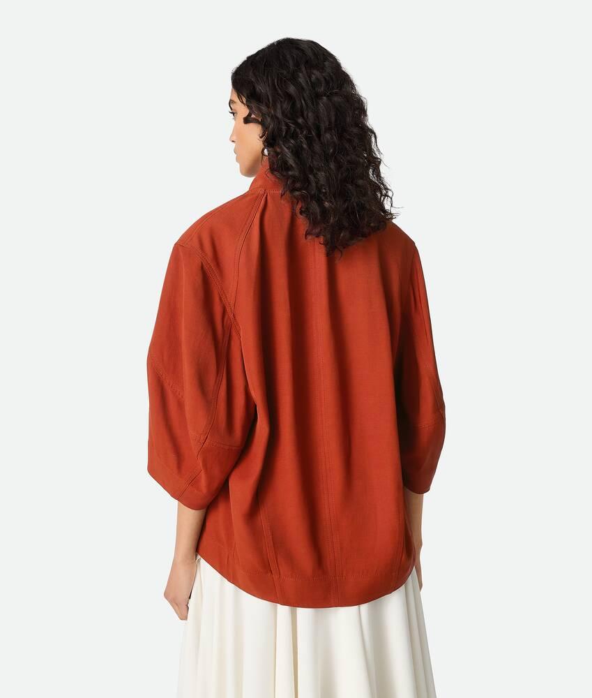 Women's Viscose And Linen Shirt in Copper Product Image