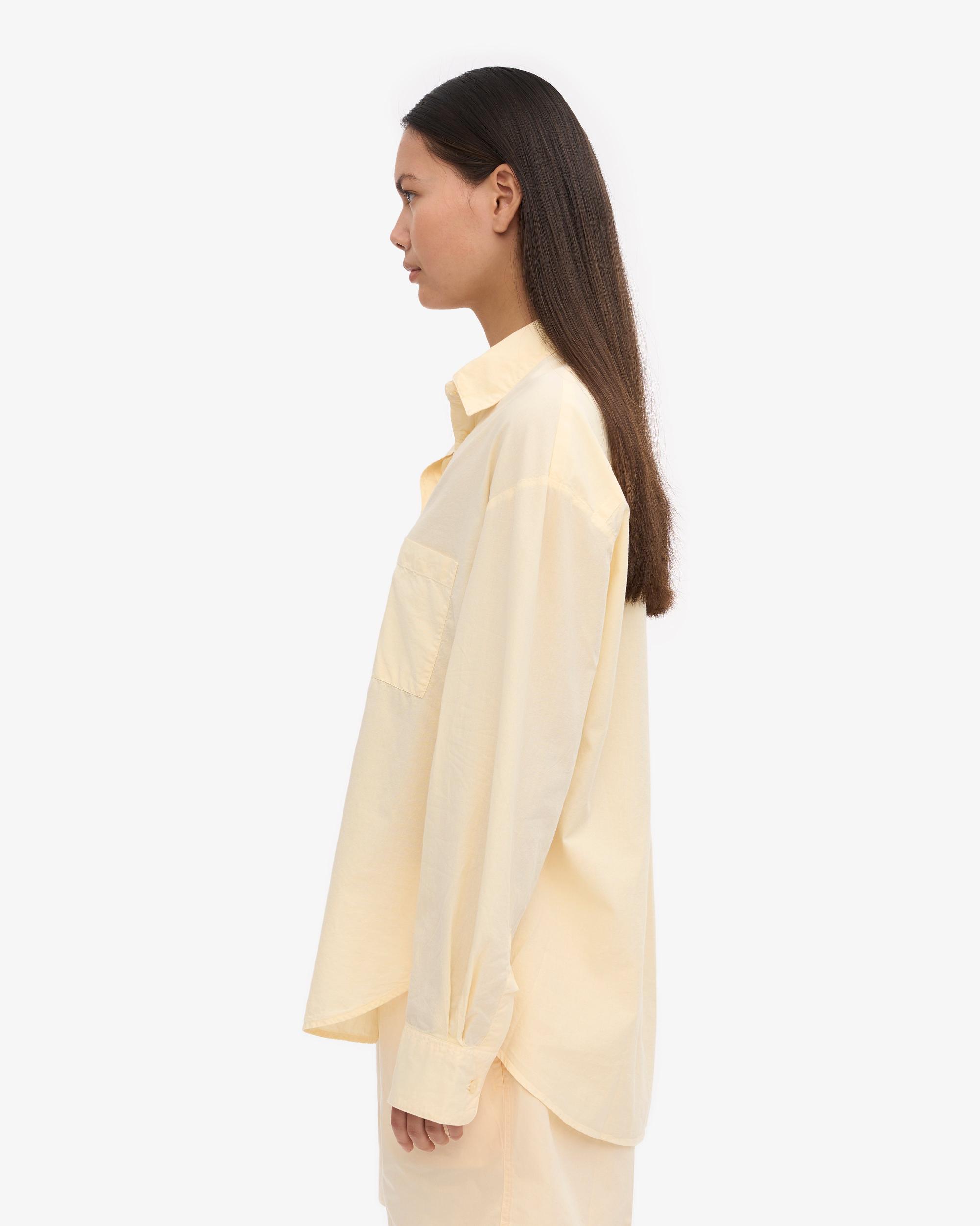 Organic Oversized Shirt - Soft Yellow Product Image