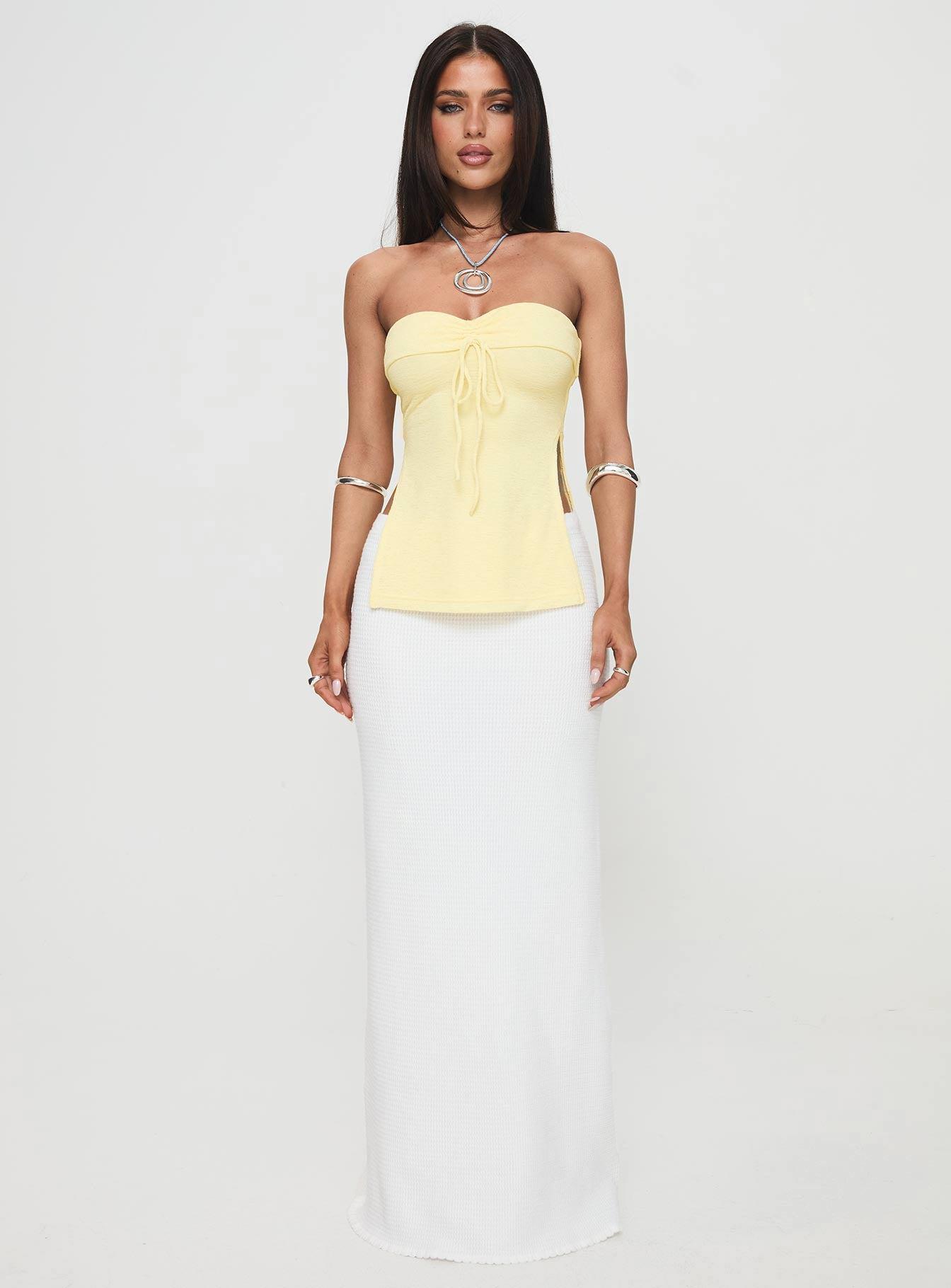 Laurenita Longline Tube Top Yellow Product Image