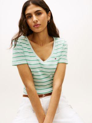 Striped V-Neck Favorite T-Shirt Product Image