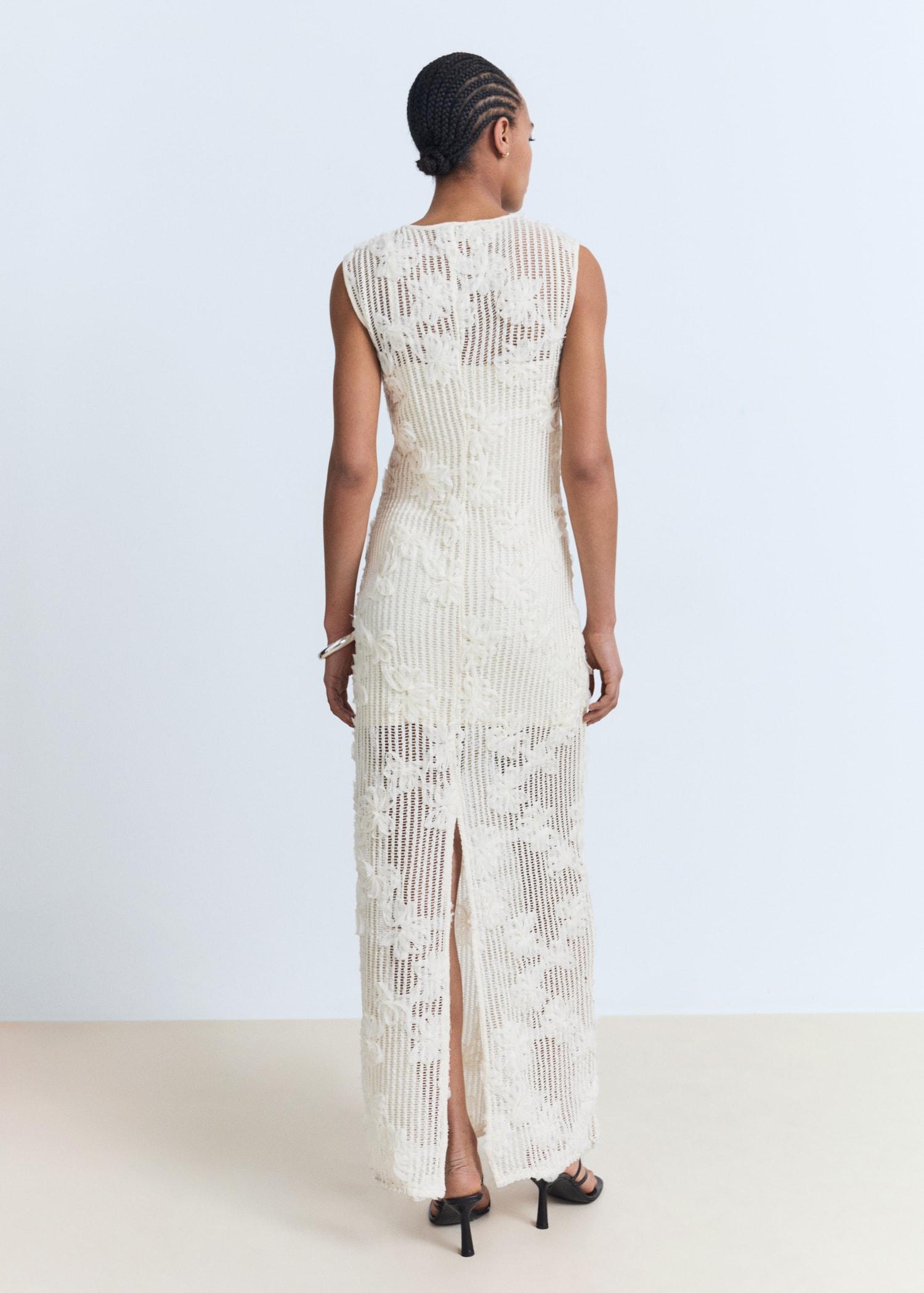 Floral crochet dress - Women | MANGO USA Product Image