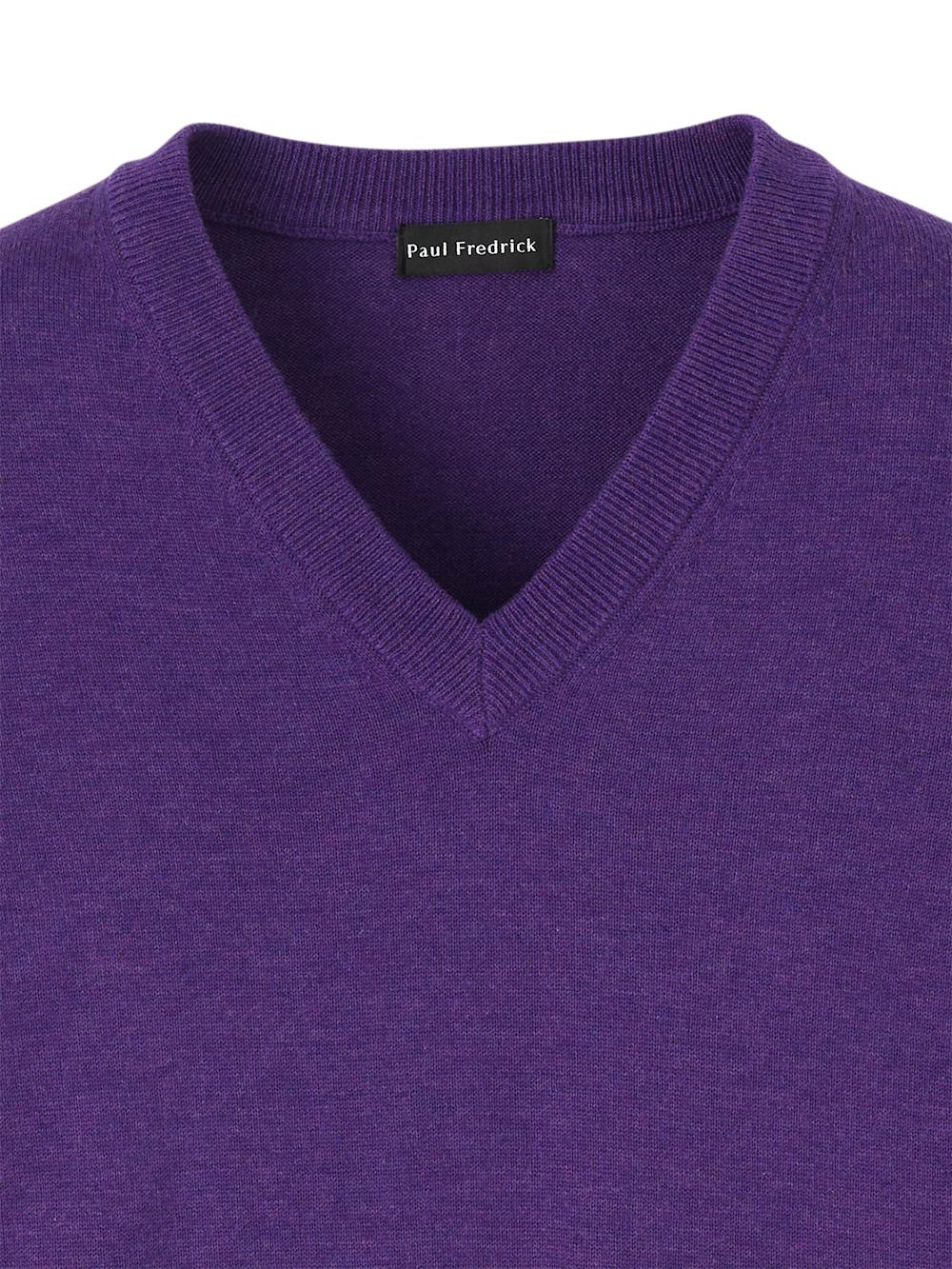 Supima Cotton Vest - Purple Product Image