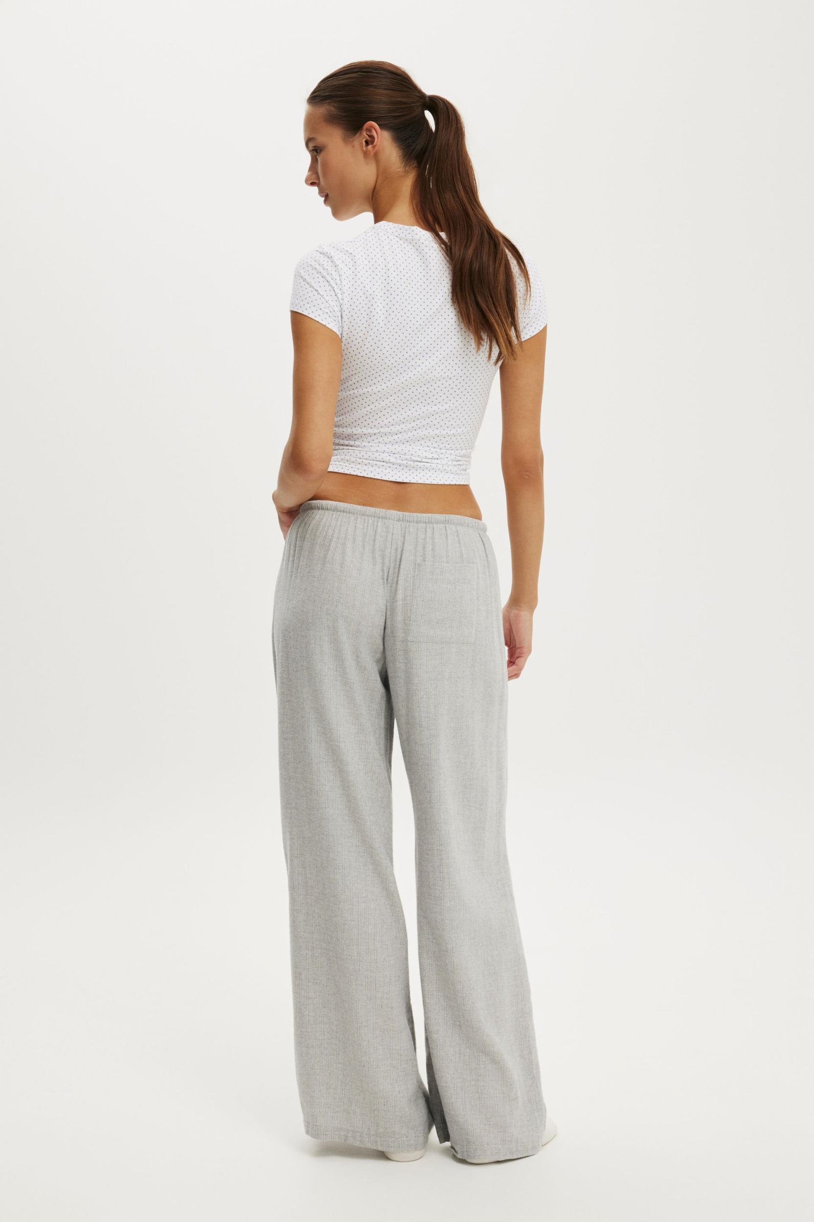 Cloud Soft Flannel Wide Leg Pant Product Image