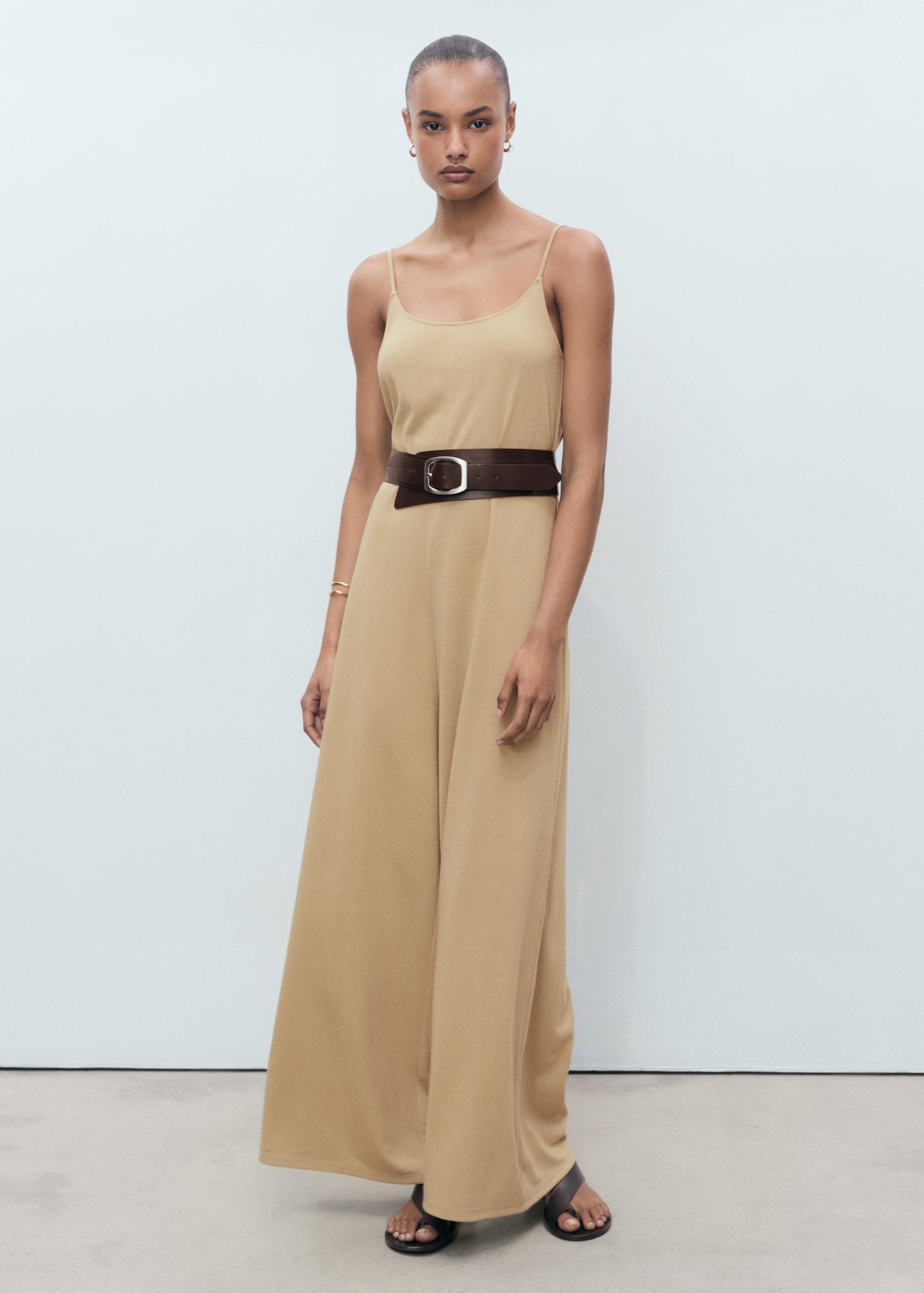 Shift long jumpsuit - Women | MANGO USA Product Image