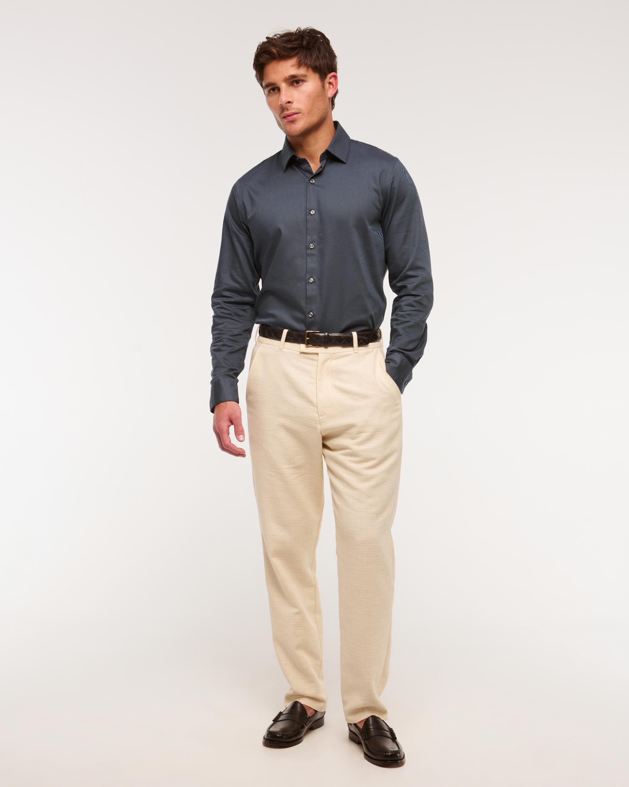 The A&F Collins Slim Suiting Shirt Product Image
