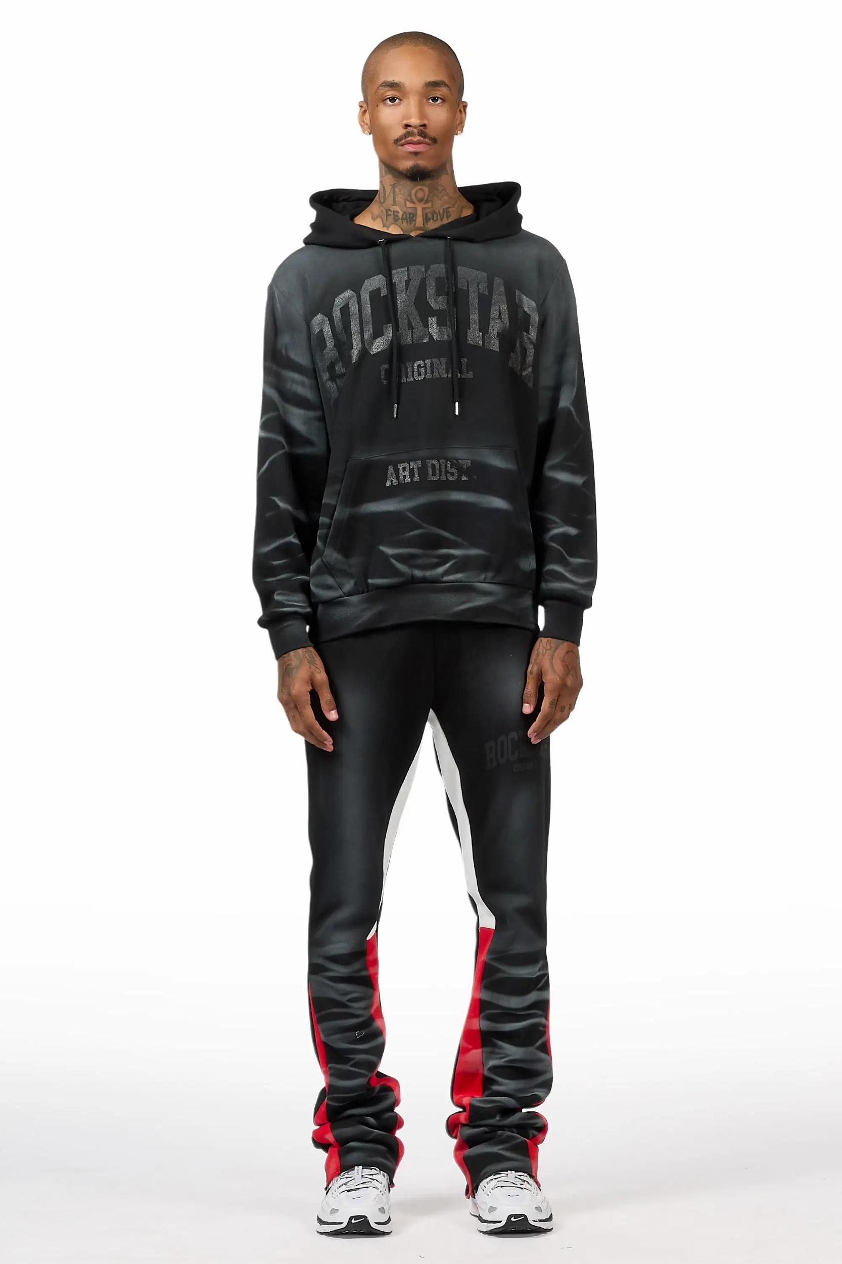 Nelly 2.0 Black/Black T-Shirt/Relaxed Track Set Male Product Image