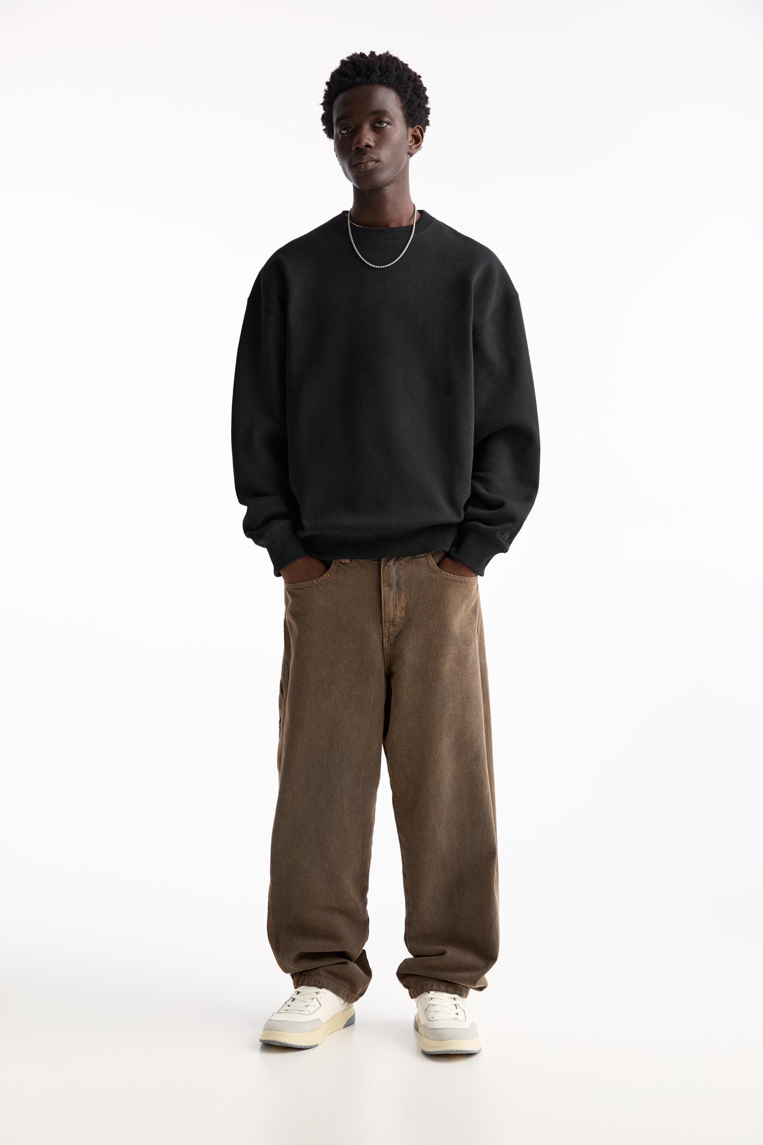 Basic crew neck sweatshirt Product Image