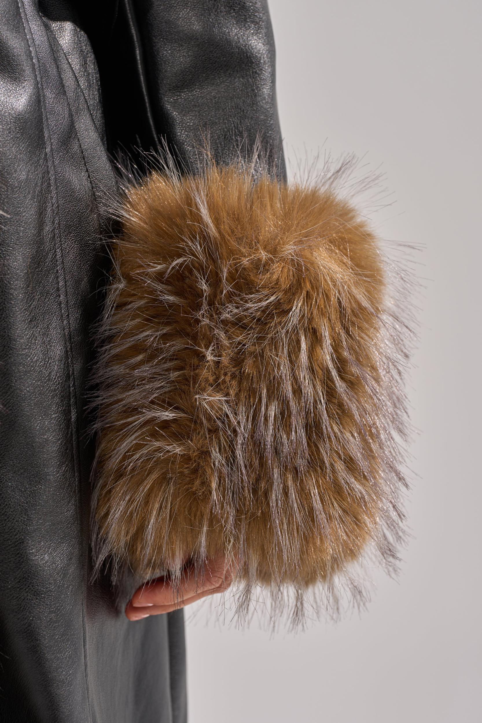 VOODOO FUR TRIM TRENCH Product Image