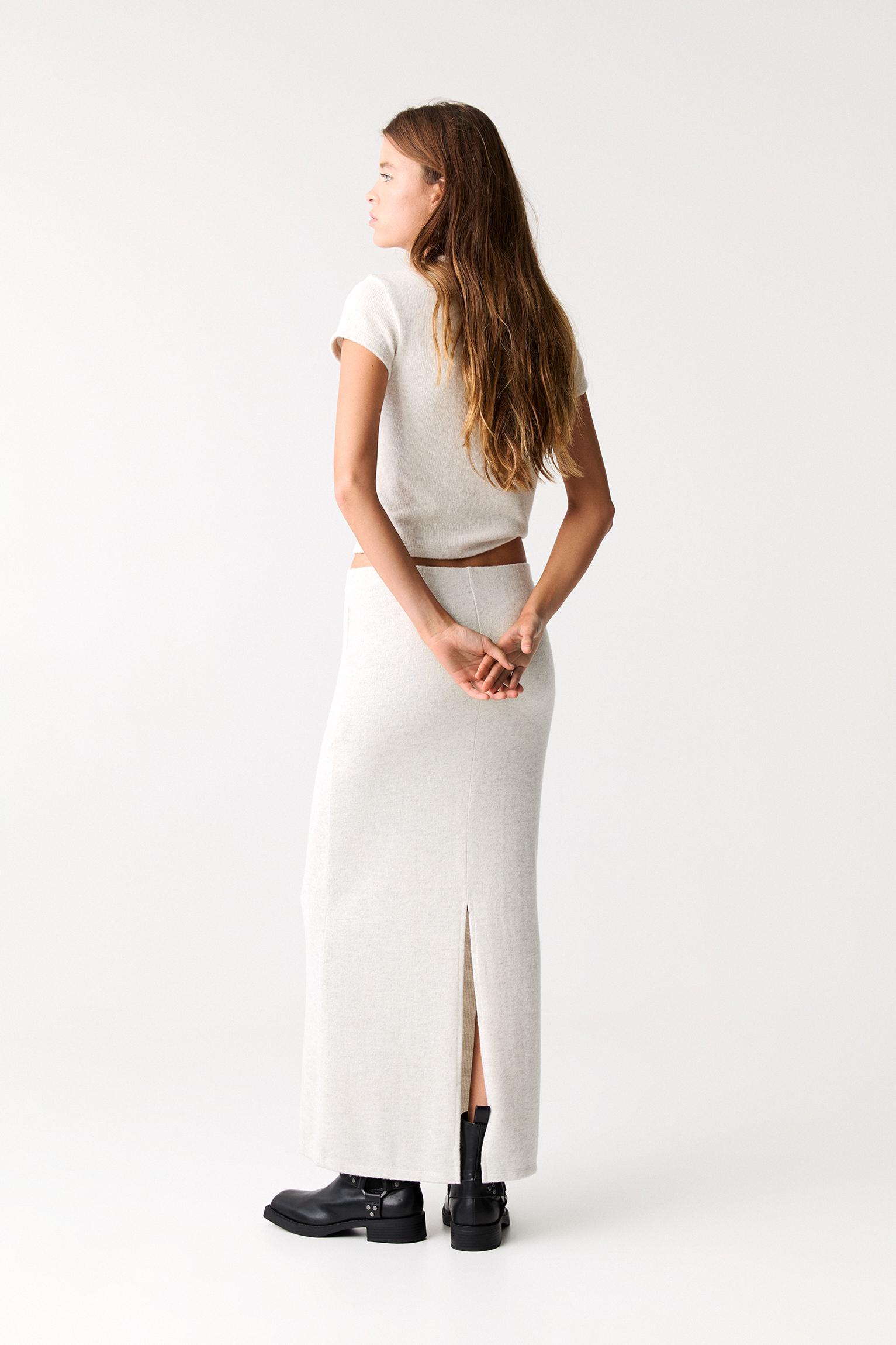 Knit midi skirt Product Image