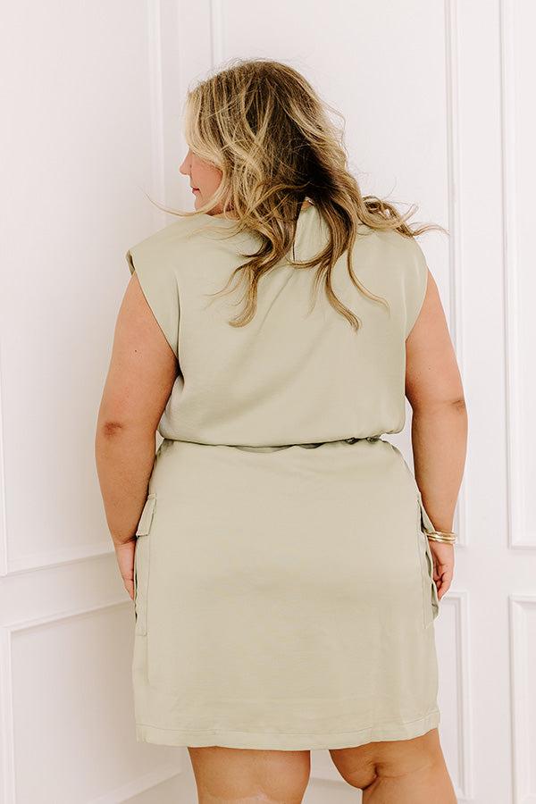 Central Park Stroll Cargo Mini Dress Curves Product Image