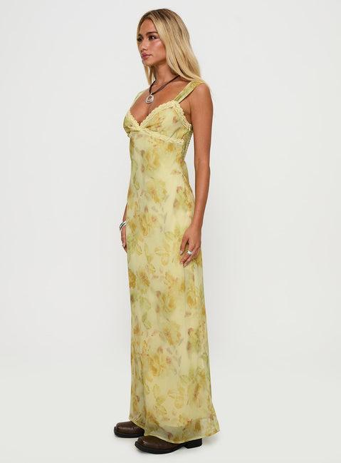 Fernwood Maxi Dress Yellow Multi Product Image