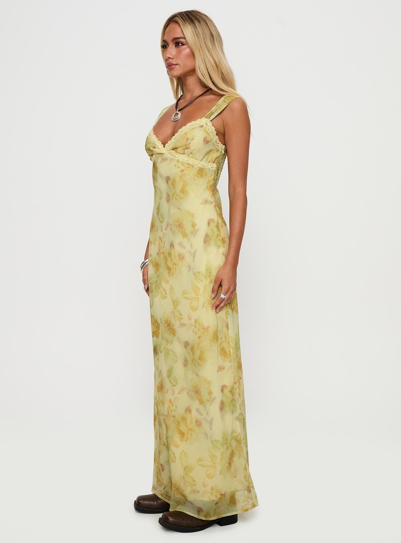 Fernwood Maxi Dress Yellow Multi Product Image