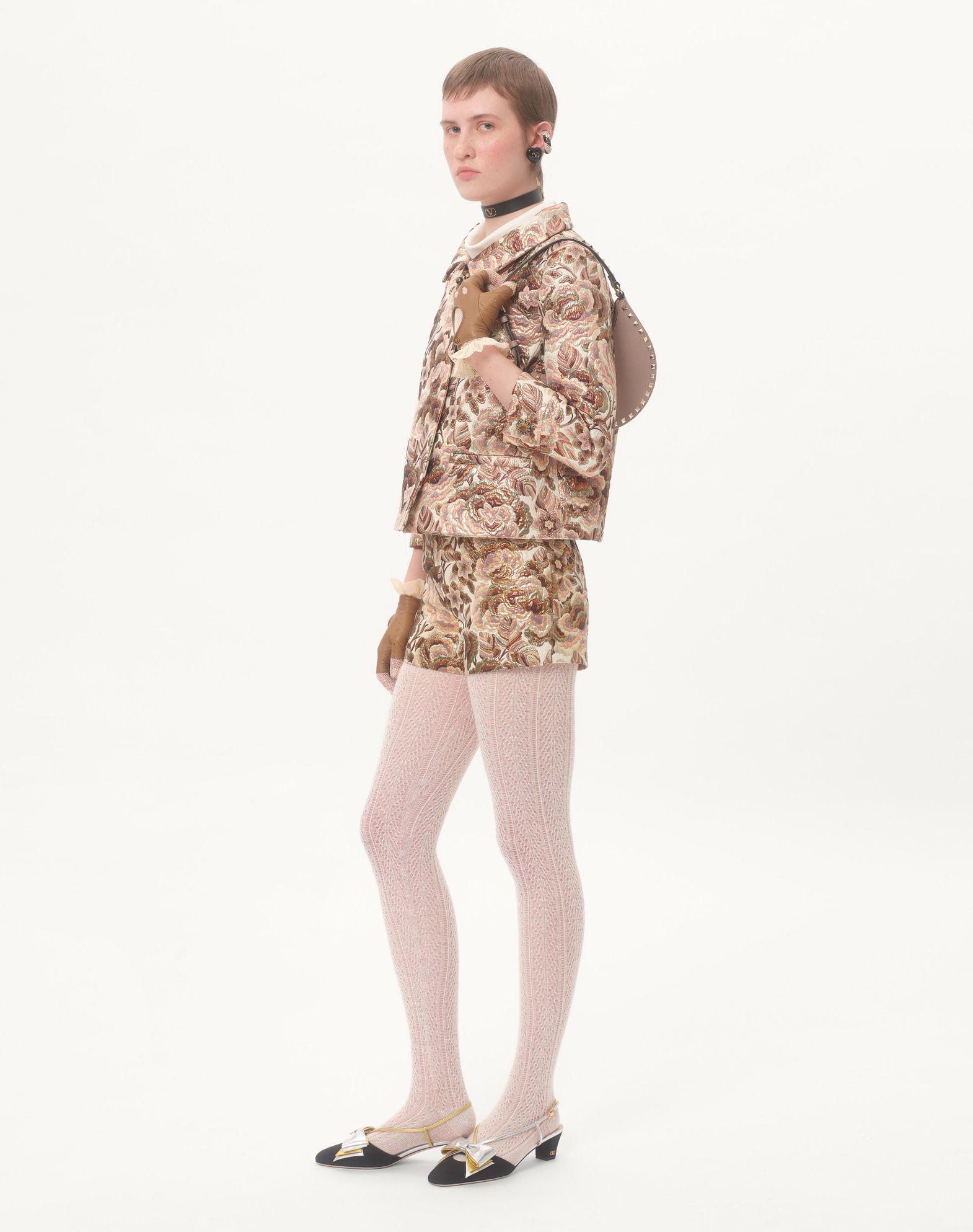 Mini Rockstud Hobo Bag In Grainy Calfskin Product Image