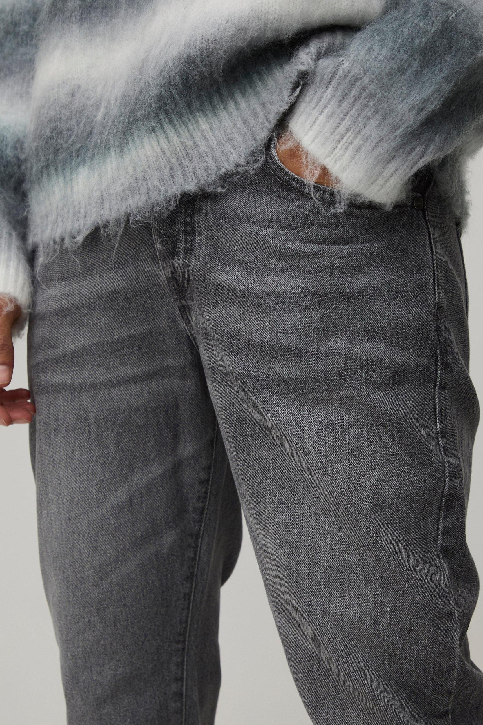 Slim Flared Stacked Tonal Gusset Jeans | boohooMAN USA Product Image