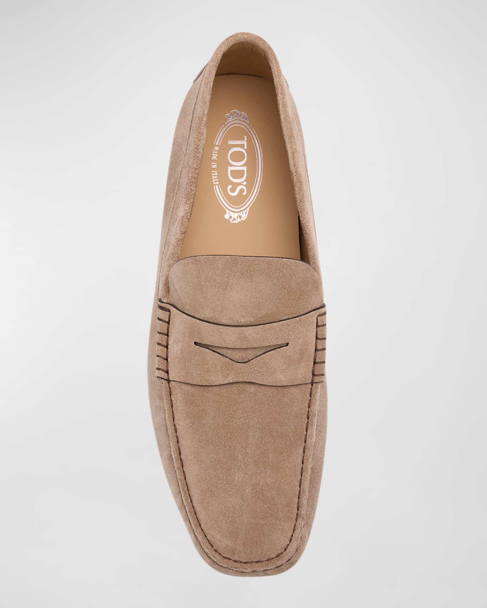 Men's Suede Penny Loafers Product Image