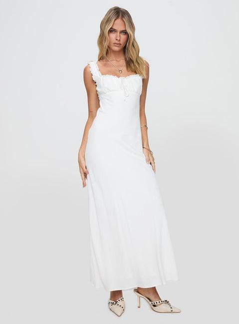 Lillette Maxi Dress White Product Image
