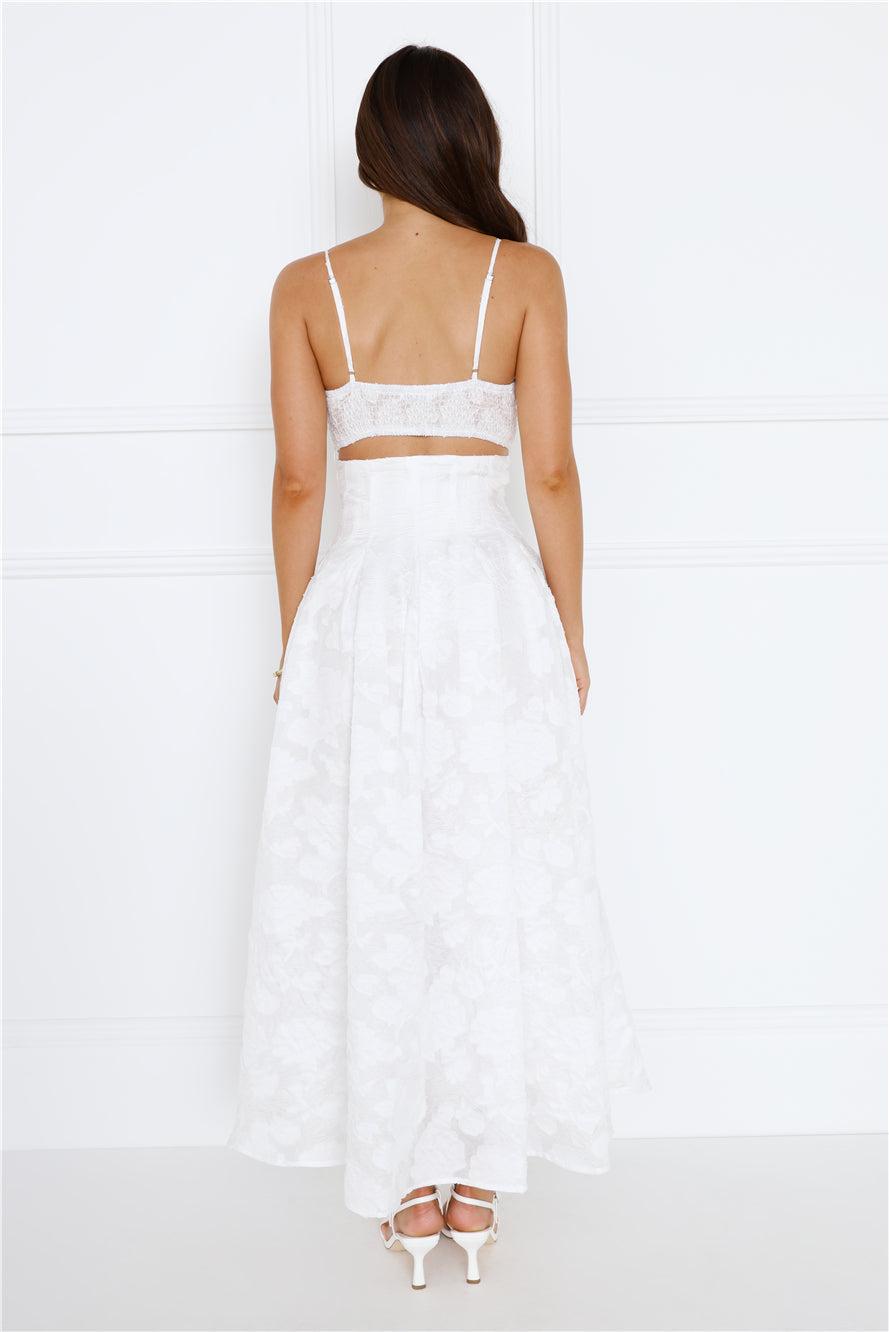 Simply Unique Maxi Skirt White Product Image
