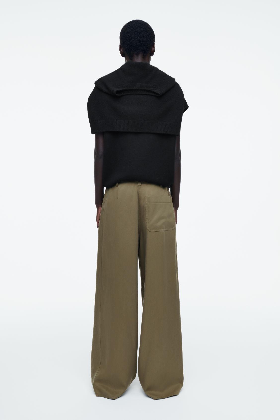 TIE-DETAIL WIDE-LEG PANTS Product Image