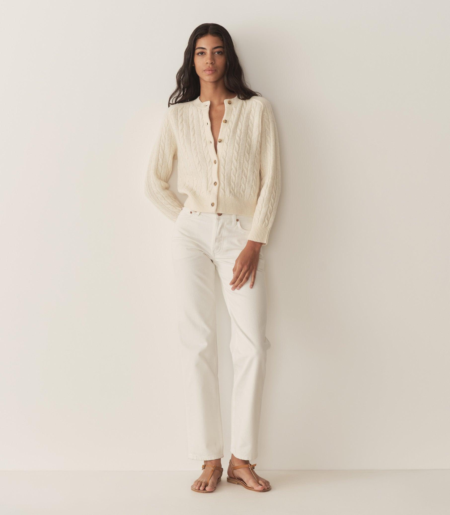 PENROSE CARDIGAN -- SEA SALT Product Image