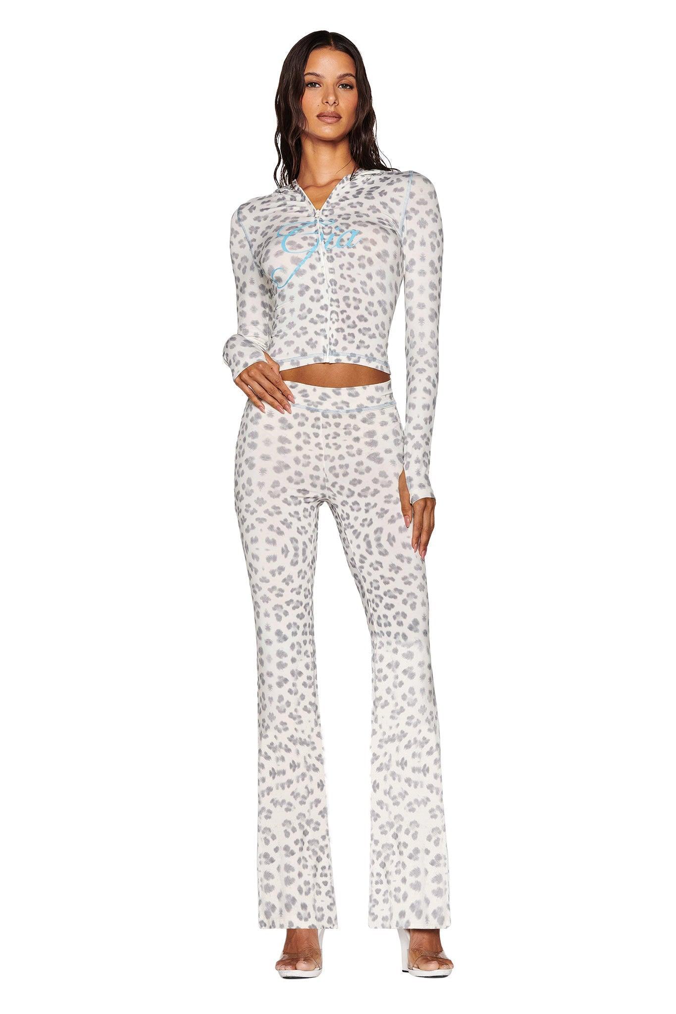 BLARE TRACKPANT - SNOW LEOPARD : WINTER WILD CARD Product Image