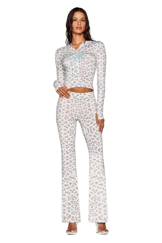 BLARE TRACKPANT - SNOW LEOPARD : WINTER WILD CARD Product Image